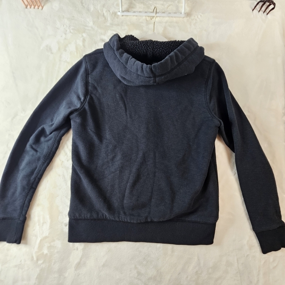 Eddie Bauer Fleece Lined Hoodie Medium Men’s Black Sweatshirt - Picture 8 of 10